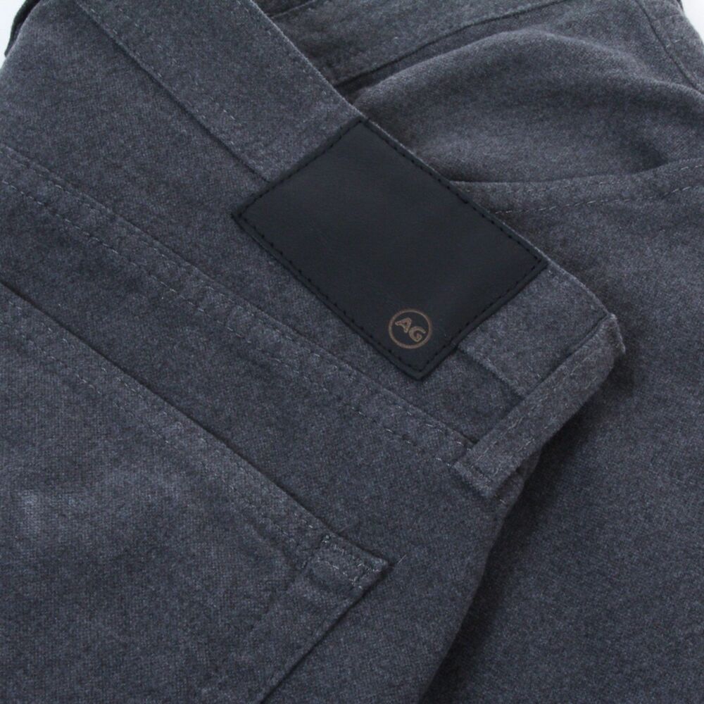Adriano Goldschmied Mens Graduate Tailored Fit Charcoal Gray Chinos/Pants, 34W - Picture 4 of 8